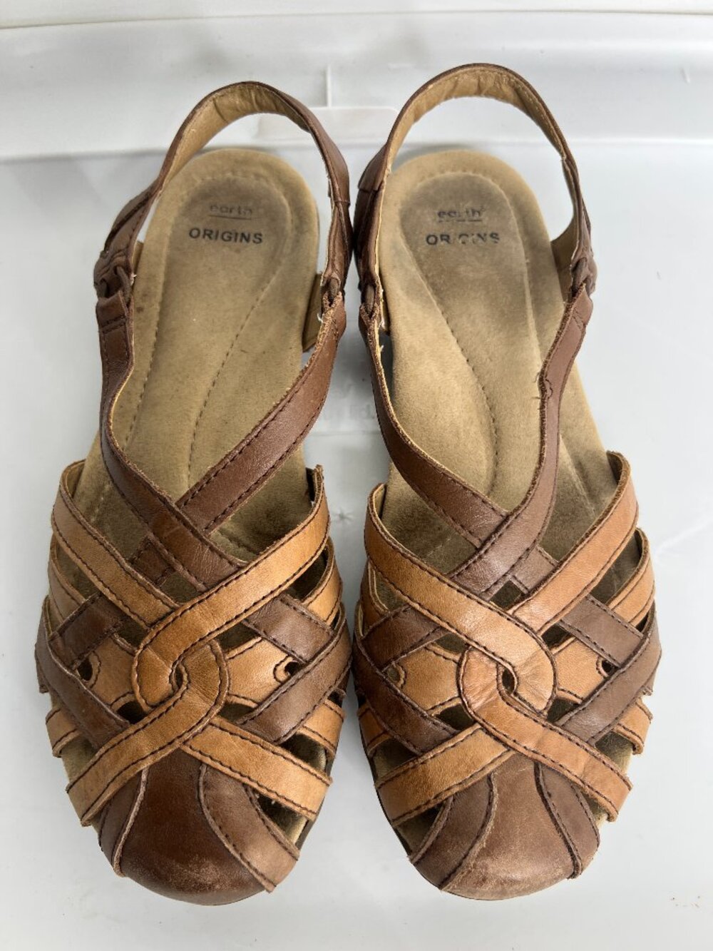 Earth Origins Womens Sandals Size 8 Belle Brielle Brown